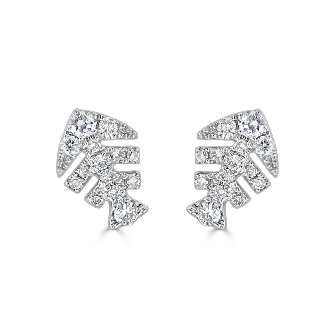 14k Gold & Diamond Stud Earrings - 0.14ct