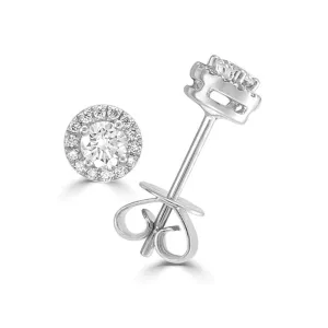 14k Gold & Diamond Stud Earrings - 0.34ct
