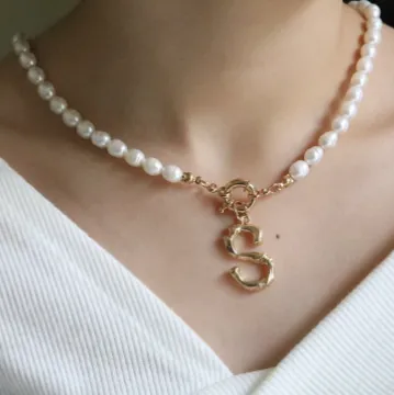 18K Gold-Filled Personalized Pearl Necklace