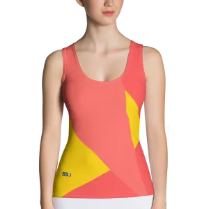 #27fcc7b0 - Grapefruit Mango Watermelon - ALTINO Fitted Tank Top