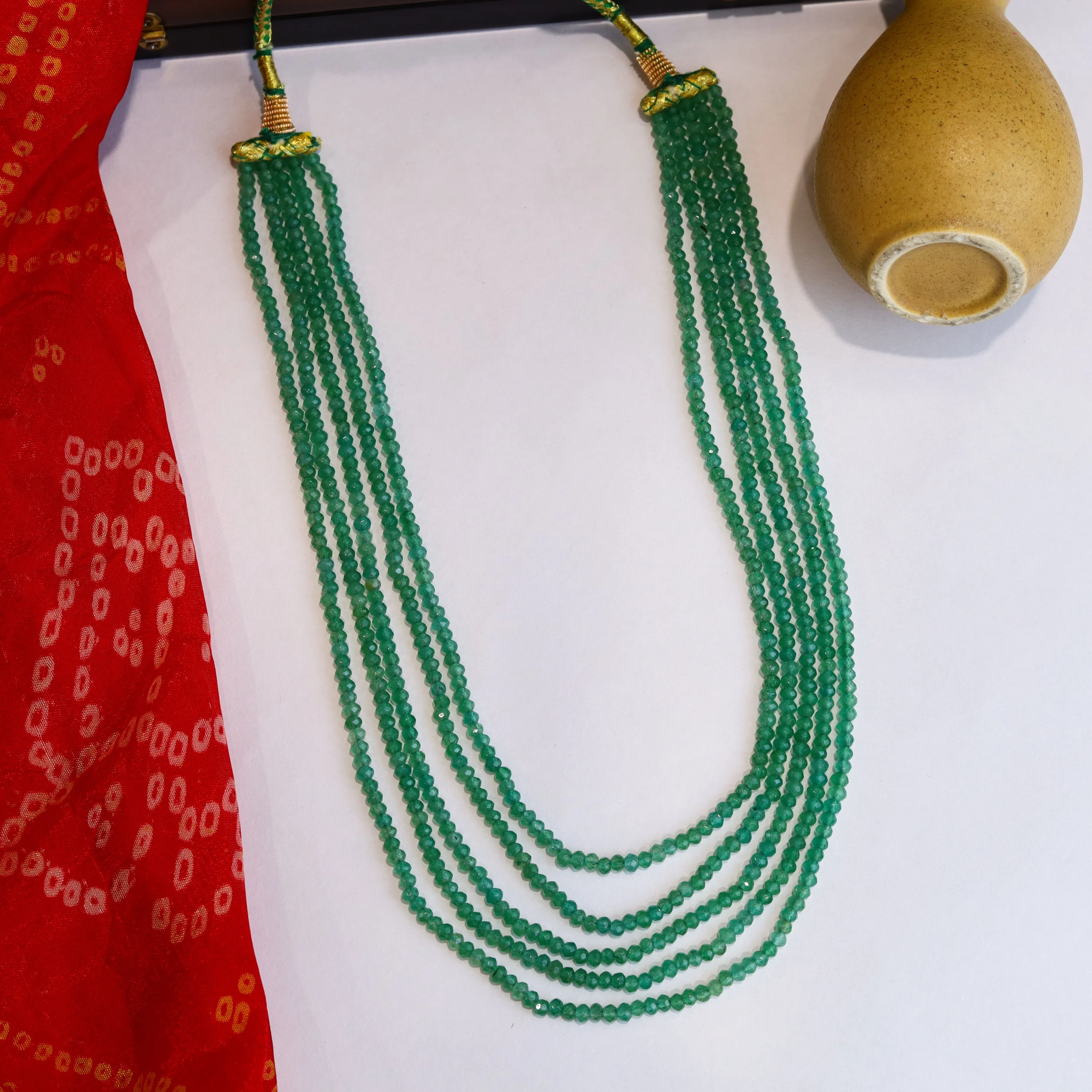 5 Line Pearl Necklace Set 14145-80