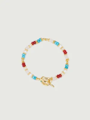 Aphrodite Multi Gemstone Nugget Beaded Bracelet