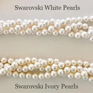 Ariel, Old Hollywood Style Crystal & Pearl Pendant Necklace