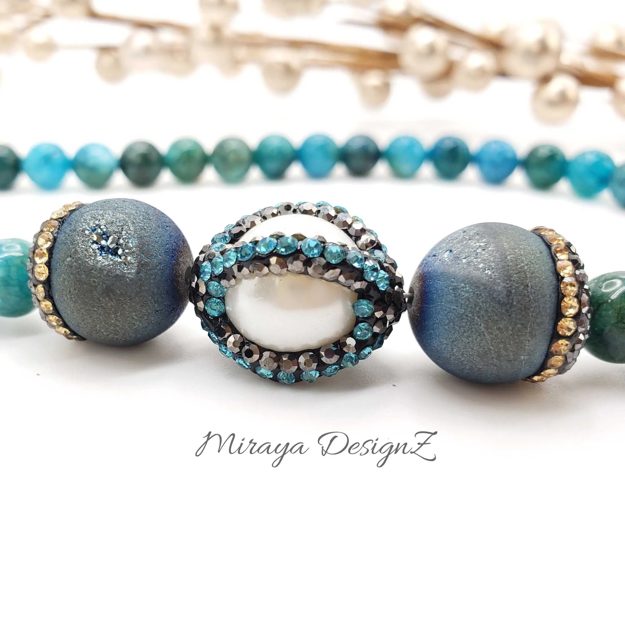 Blue Apatite Necklace