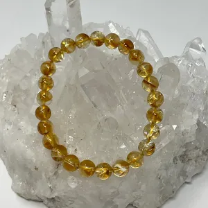 Citrine 8mm Round Bracelet