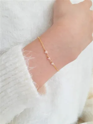 Dainty Rose Quartz Bracelet