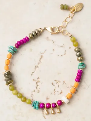Eden Beaded Stack Bracelet by Anne Vaughan