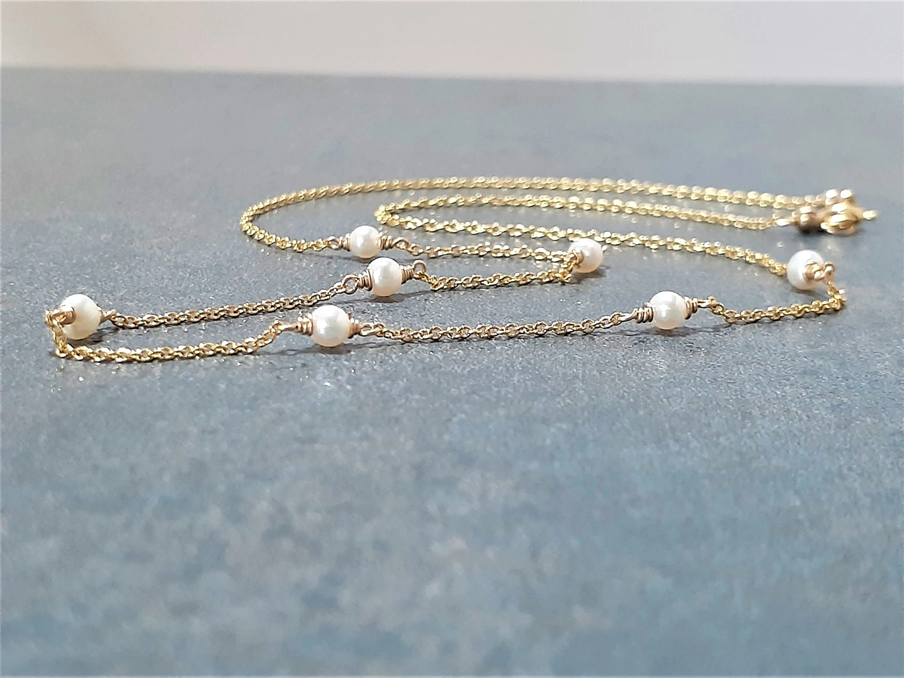 Freshwater Pearl Beaded Choker Necklace