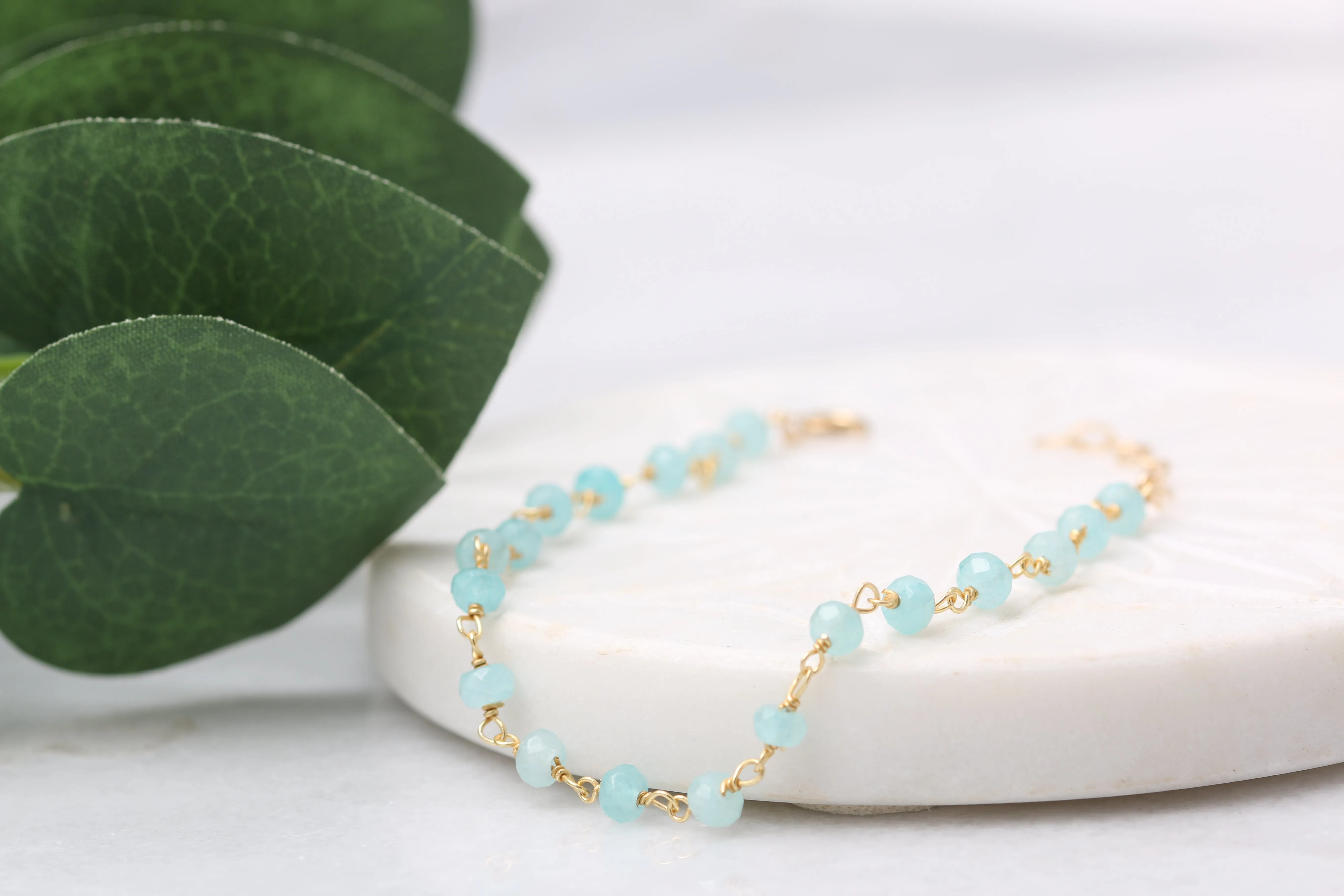 Gemstone Chain Bracelet