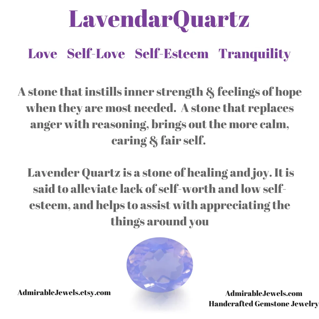 Lavender Quartz Briolette Necklace
