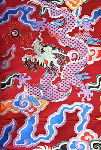 Mandala Crafts Dragon Brocade Fabric by The Yard for Upholstery and Fashion Clothing Design