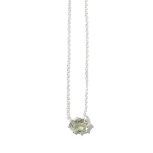 Marie Necklace, Prasiolite, Silver
