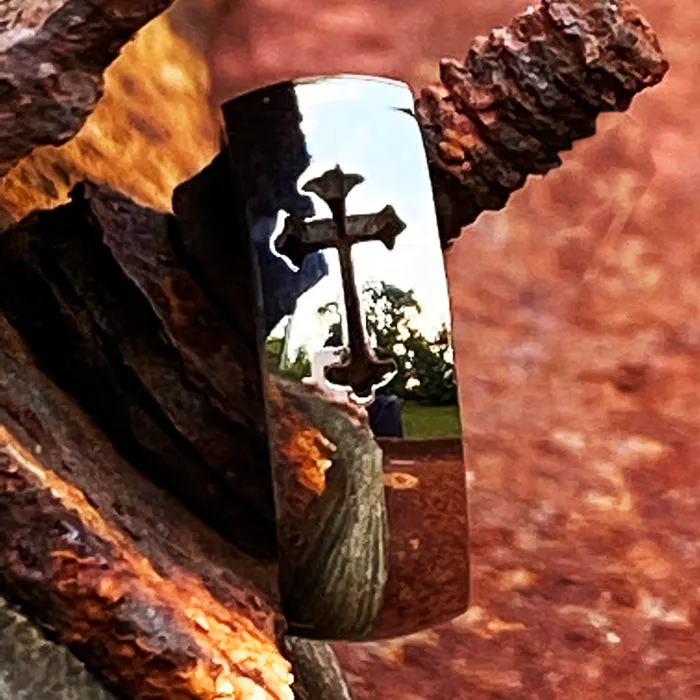 Mens Cross Ring