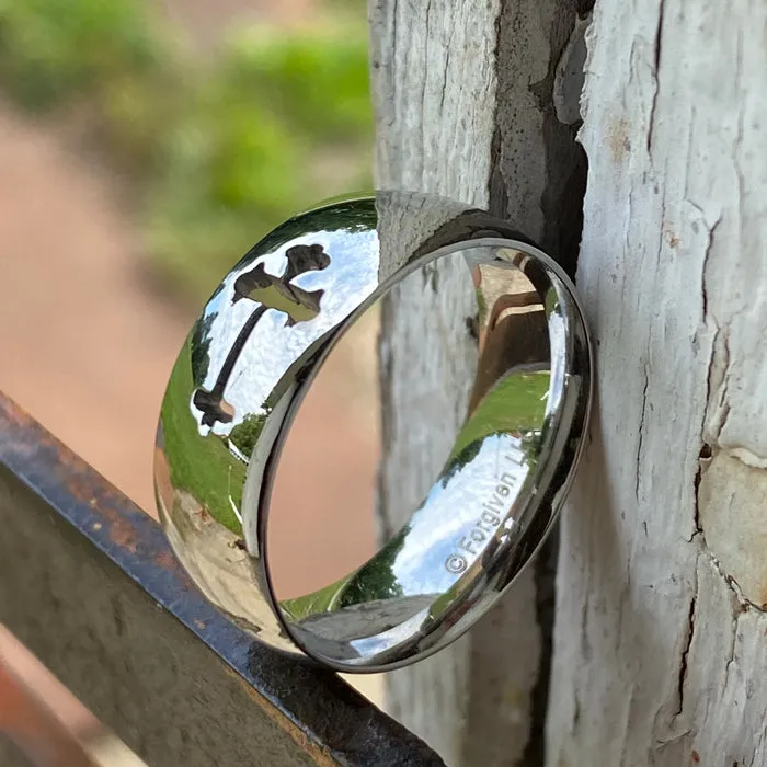 Mens Cross Ring