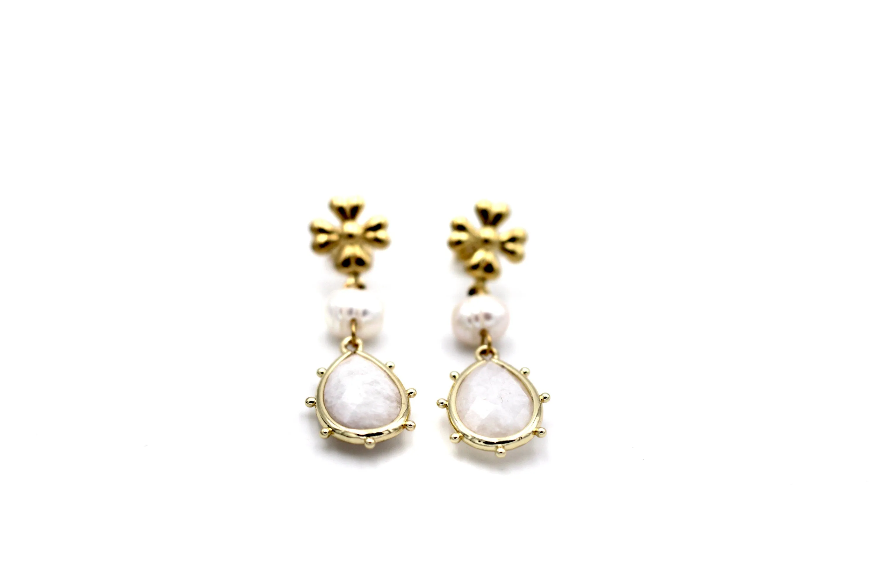 Moonstone Dangle Earrings