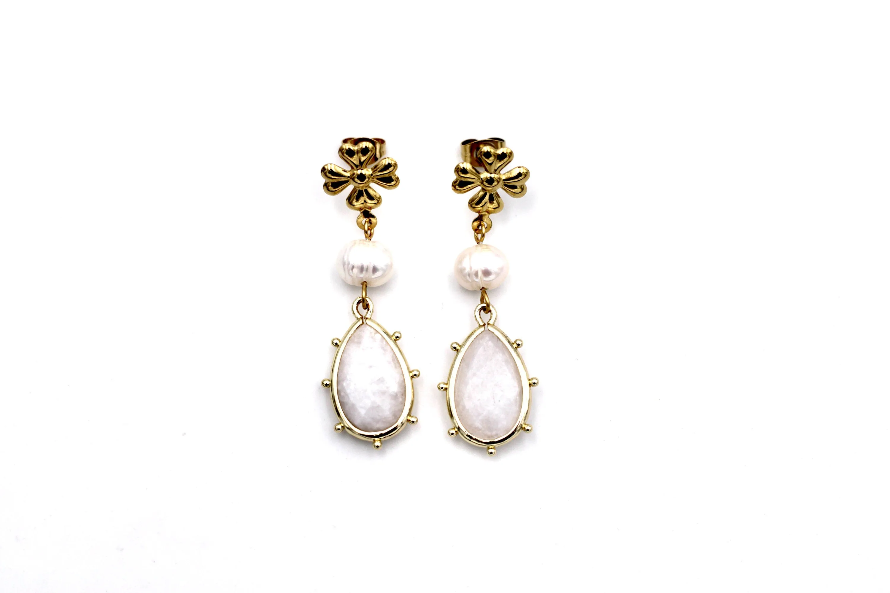 Moonstone Dangle Earrings