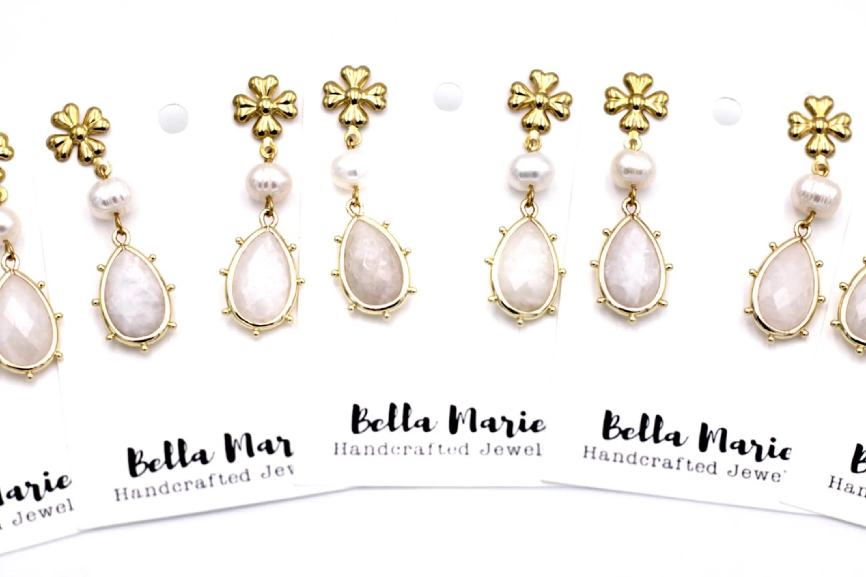 Moonstone Dangle Earrings