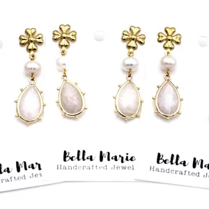 Moonstone Dangle Earrings