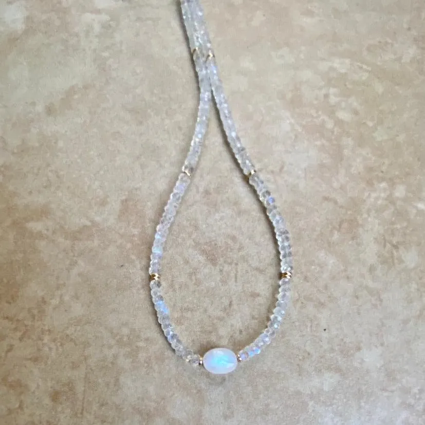 Moonstone Necklace - Mona