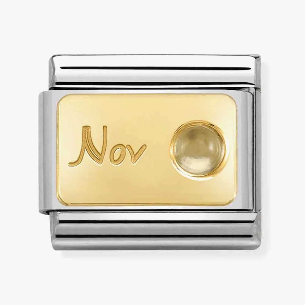 NOMINATION Classic Composable November Citrine Charm