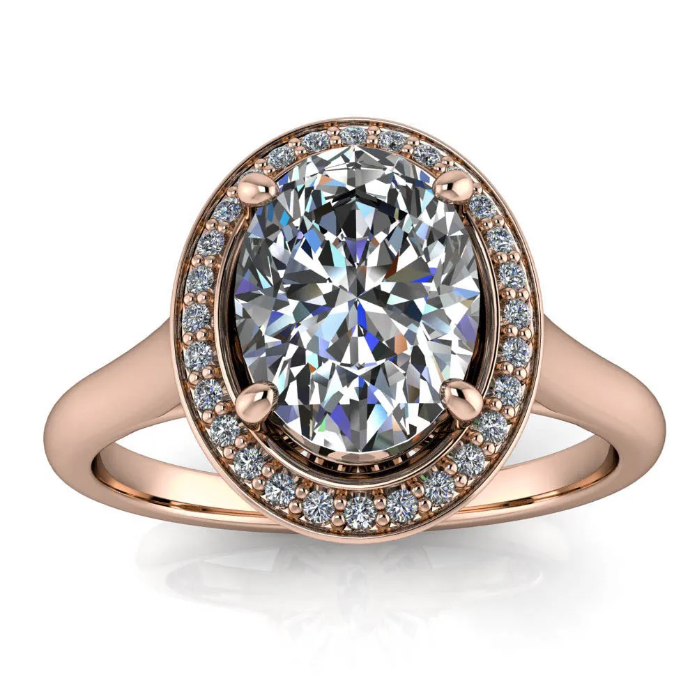 Oval Diamond Engagement Ring - Britta