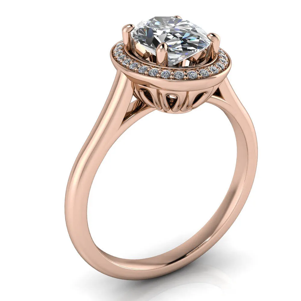 Oval Diamond Engagement Ring - Britta