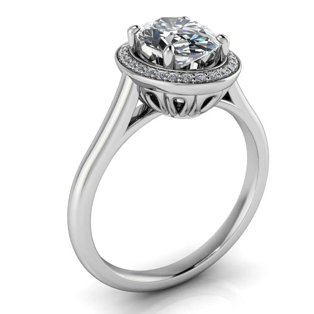 Oval Diamond Engagement Ring - Britta
