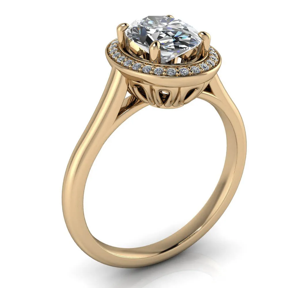 Oval Diamond Engagement Ring - Britta