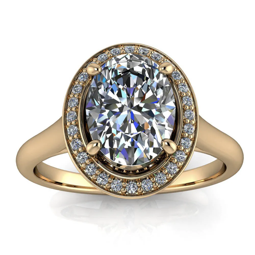 Oval Diamond Engagement Ring - Britta