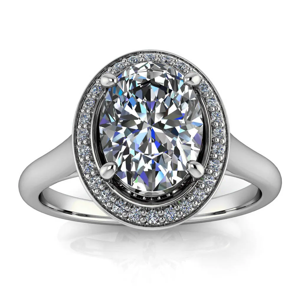 Oval Diamond Engagement Ring - Britta