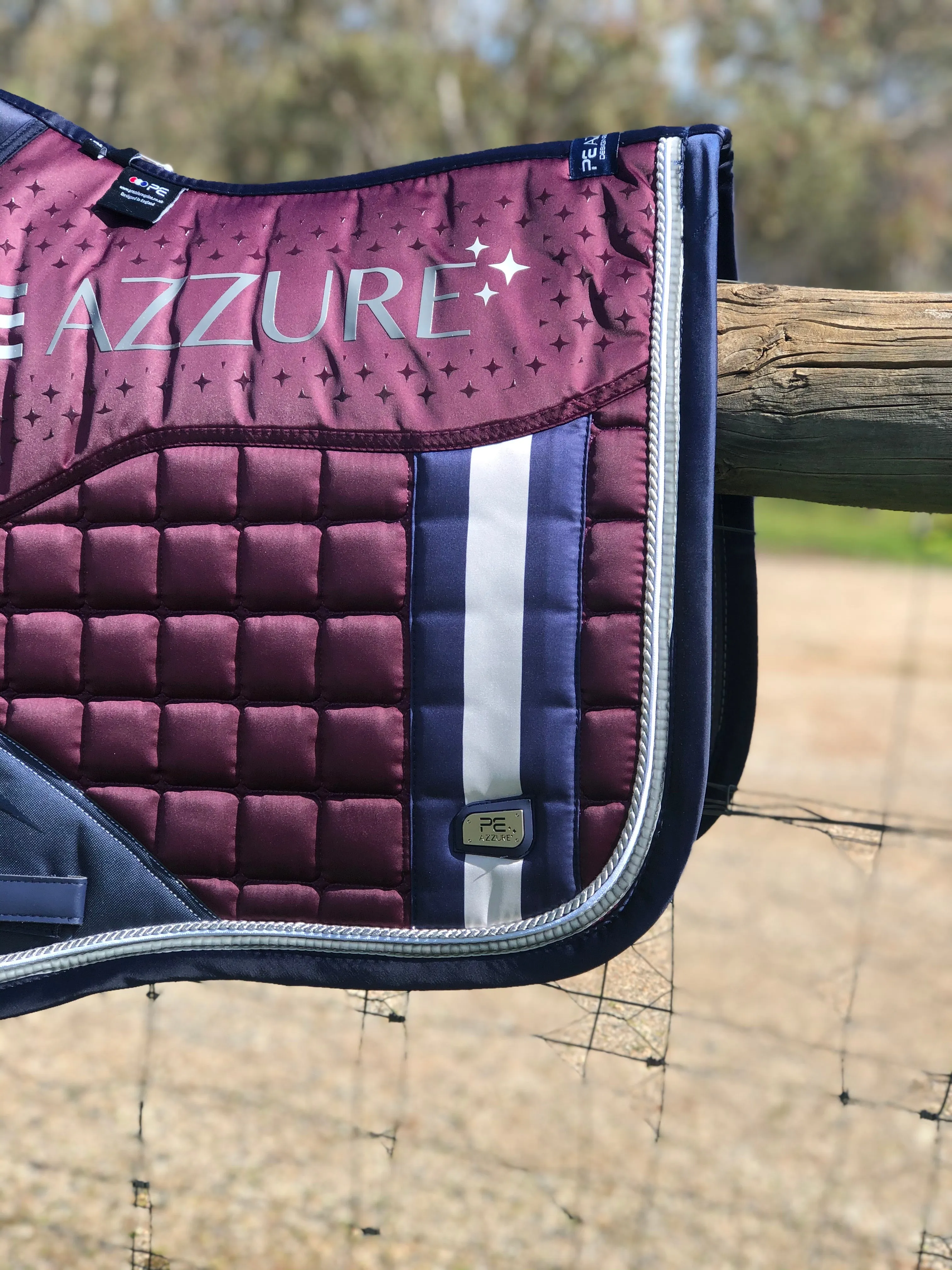 PE Azzure Anti Slip Satin Deluxe Jump/GP saddle Pad