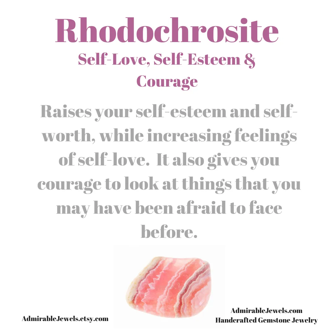 Rhodochrosite Pear Briolette Necklace