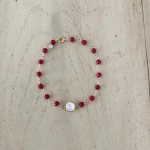 Ruby Beads - Carmine