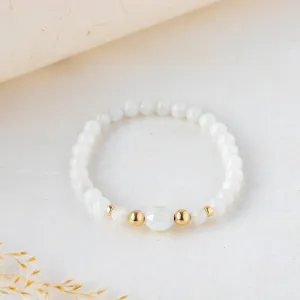 Spectral Harmony Rainbow Moonstone Bracelet 6mm