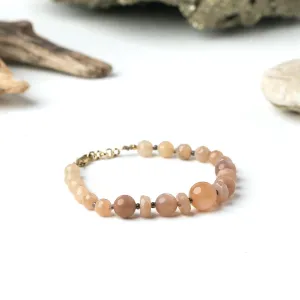 Sunstone Knotted Silk Bracelet
