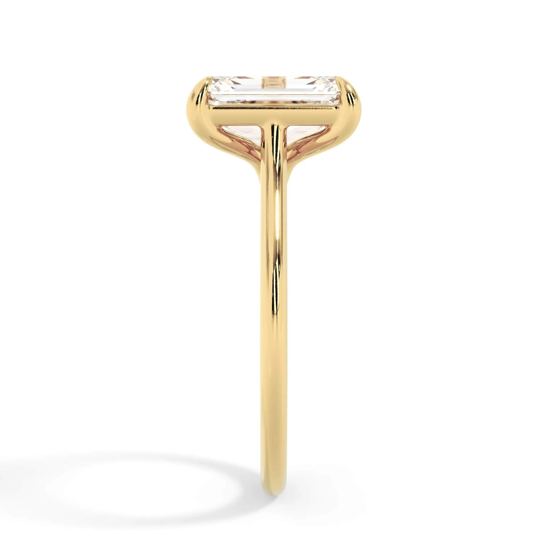 Thin Solitaire Engagement Ring 1.5mm Wide