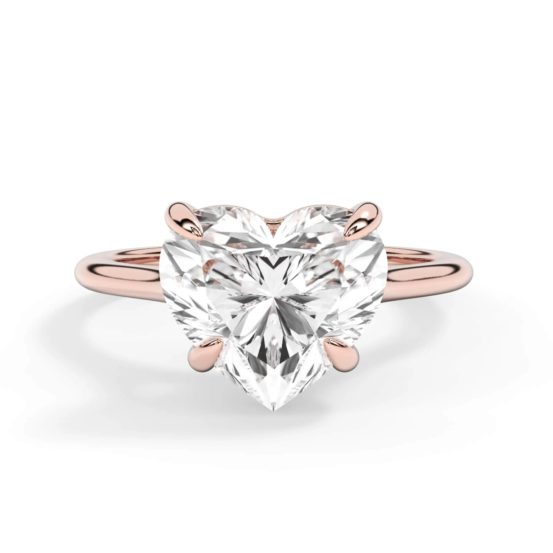 Thin Solitaire Engagement Ring 1.5mm Wide