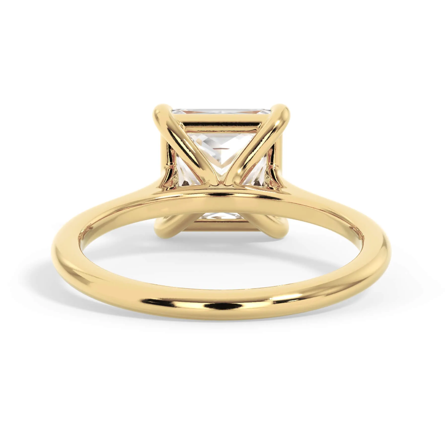 Thin Solitaire Engagement Ring 1.5mm Wide