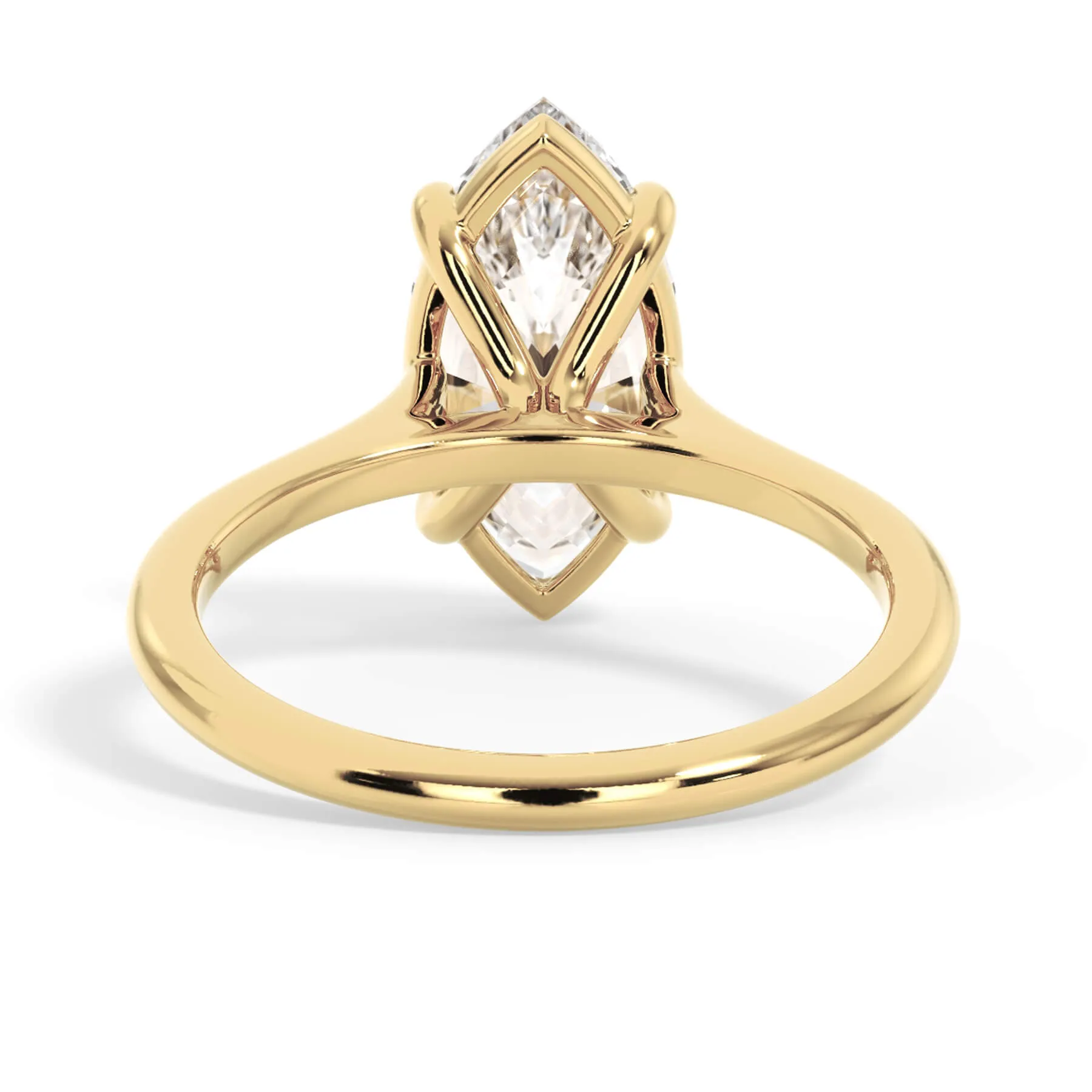 Thin Solitaire Engagement Ring 1.5mm Wide