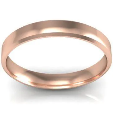 Traditional Wedding Ring Bevel 3mm