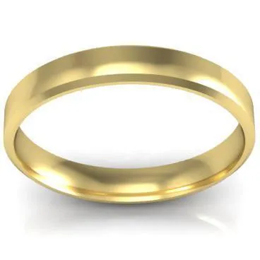 Traditional Wedding Ring Bevel 3mm