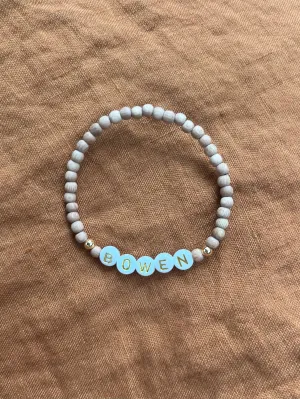 Wooden Name Bracelet